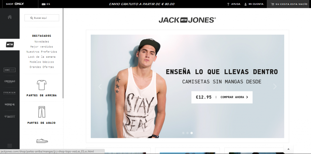 Página principal de Jack&Jones